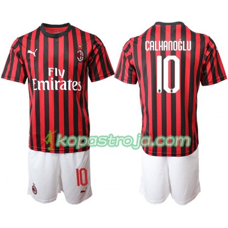 Billiga Fotbollströjor AC Milan Calhanoglu 10 Barn Hemma tröja 2019/20 Kortärmad